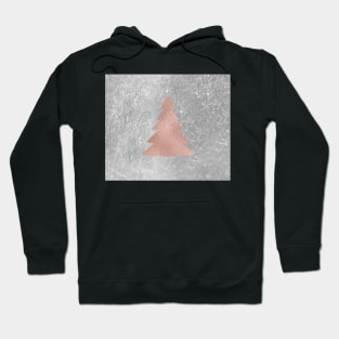 Industrial rose christmas - tree Hoodie